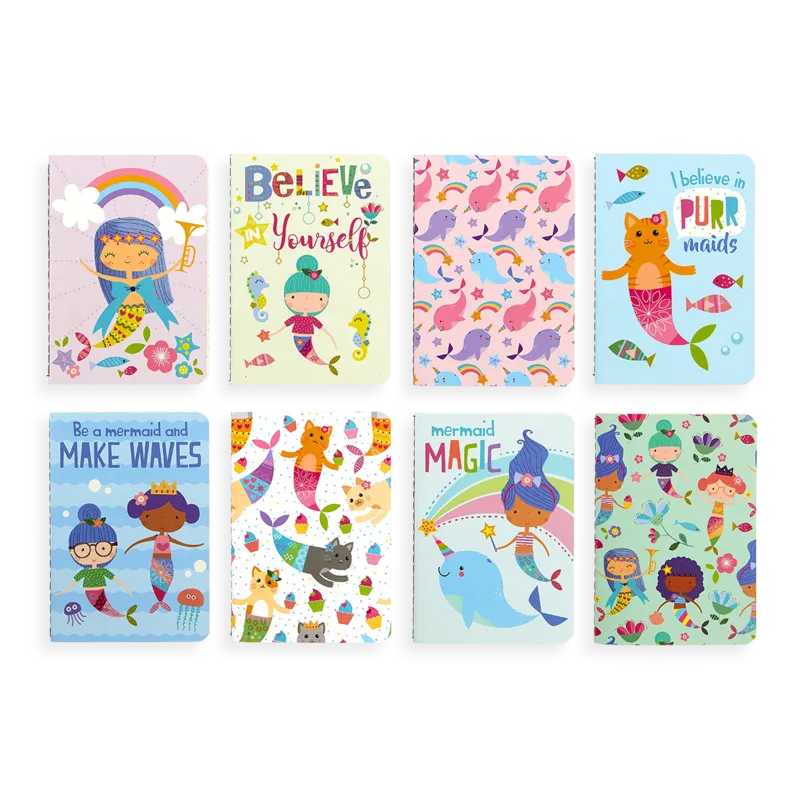 Mini Pocket Pal Journals - Set of 8 - Mermaid Magic