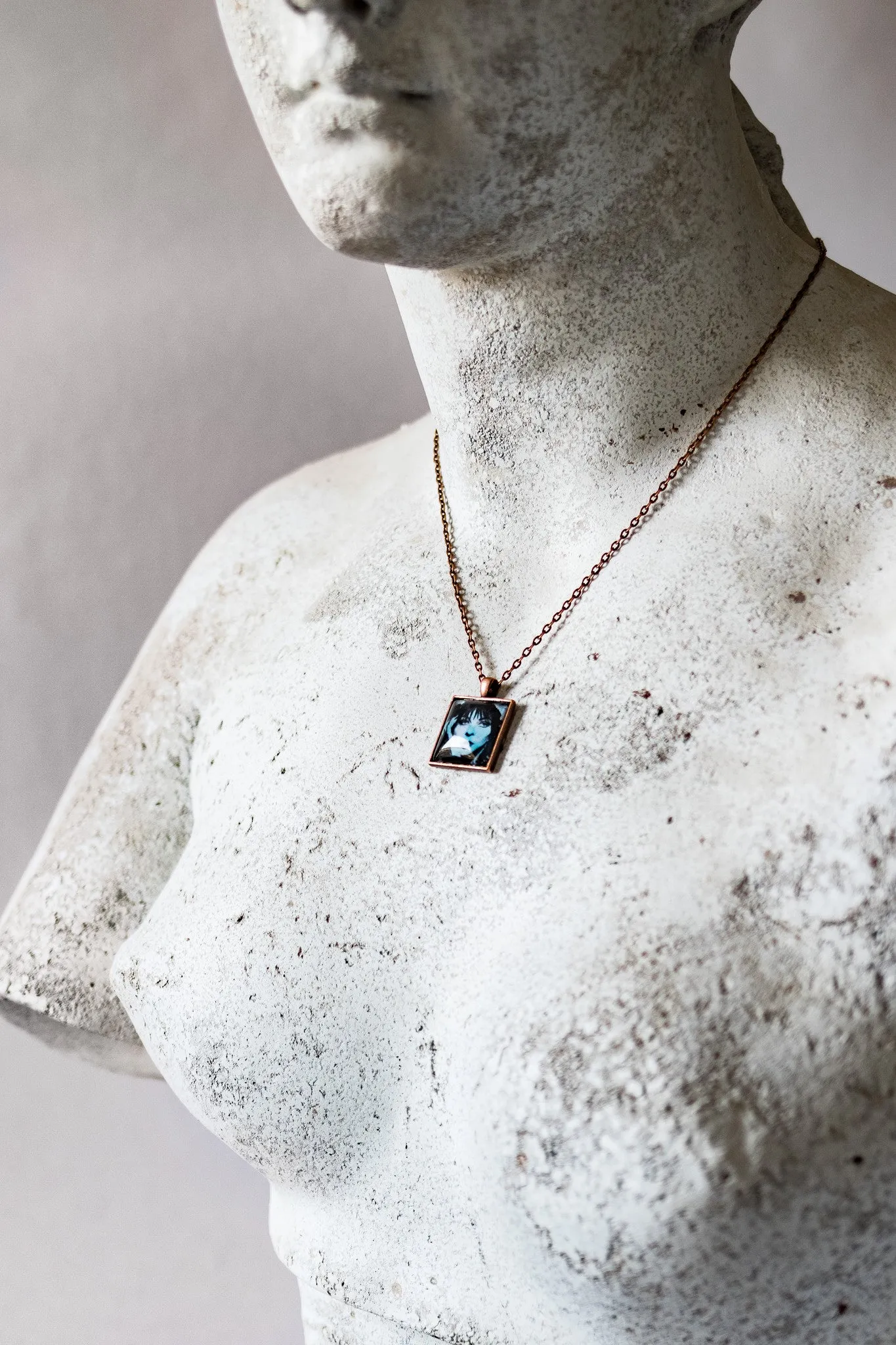 Mistress of the Dark Cabochon Necklace