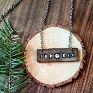 Moon Phase Bar Necklace