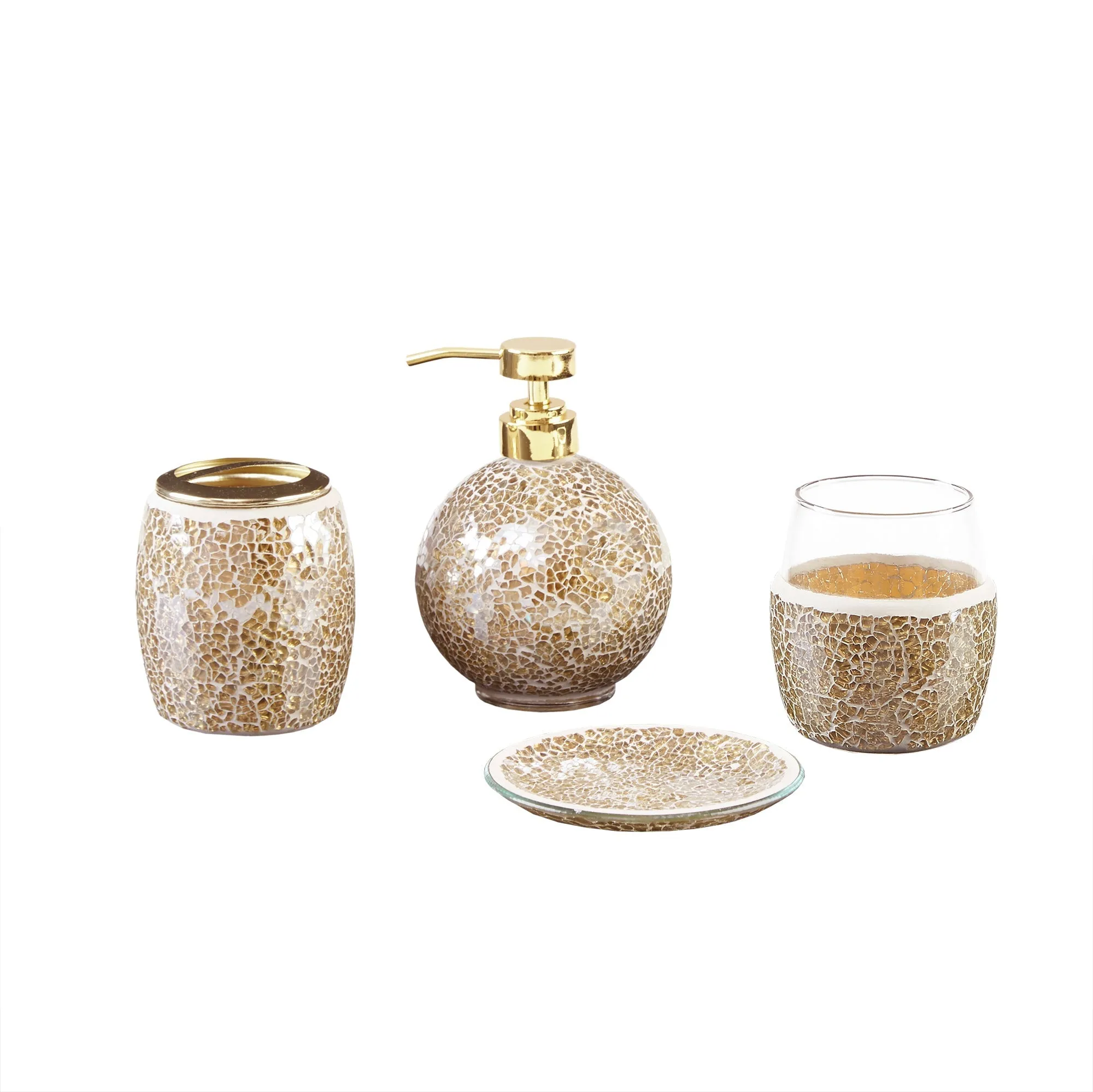 Mosaic 4 Piece Bath Accessory Set