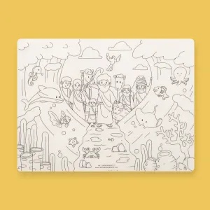 Moses Crossing the Red Sea {Colouring Mat}