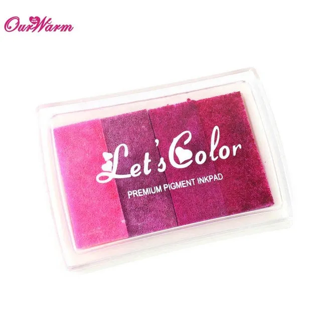 Multicolour Creative DIY Oil Rubber Stamps Ink Pad for Wedding Decoration Party Favors and Gifts Craft Supplies Fingerprint Tree