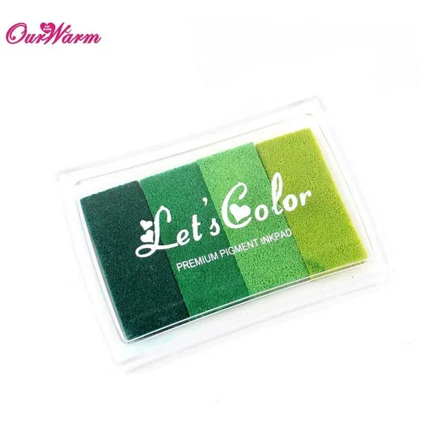 Multicolour Creative DIY Oil Rubber Stamps Ink Pad for Wedding Decoration Party Favors and Gifts Craft Supplies Fingerprint Tree