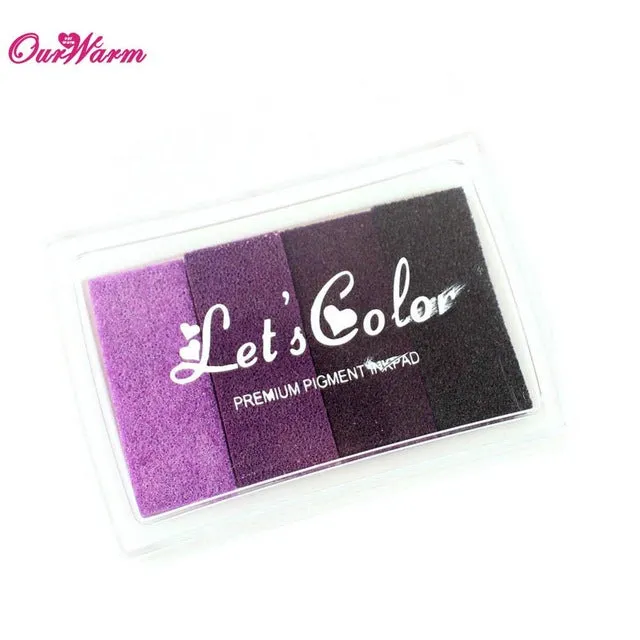 Multicolour Creative DIY Oil Rubber Stamps Ink Pad for Wedding Decoration Party Favors and Gifts Craft Supplies Fingerprint Tree
