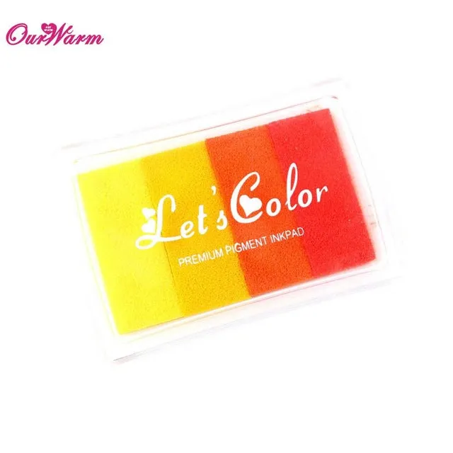 Multicolour Creative DIY Oil Rubber Stamps Ink Pad for Wedding Decoration Party Favors and Gifts Craft Supplies Fingerprint Tree