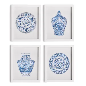 NAPA Home & Garden, DYNASTY PETITE PRINTS, SET OF 4,N2NH10