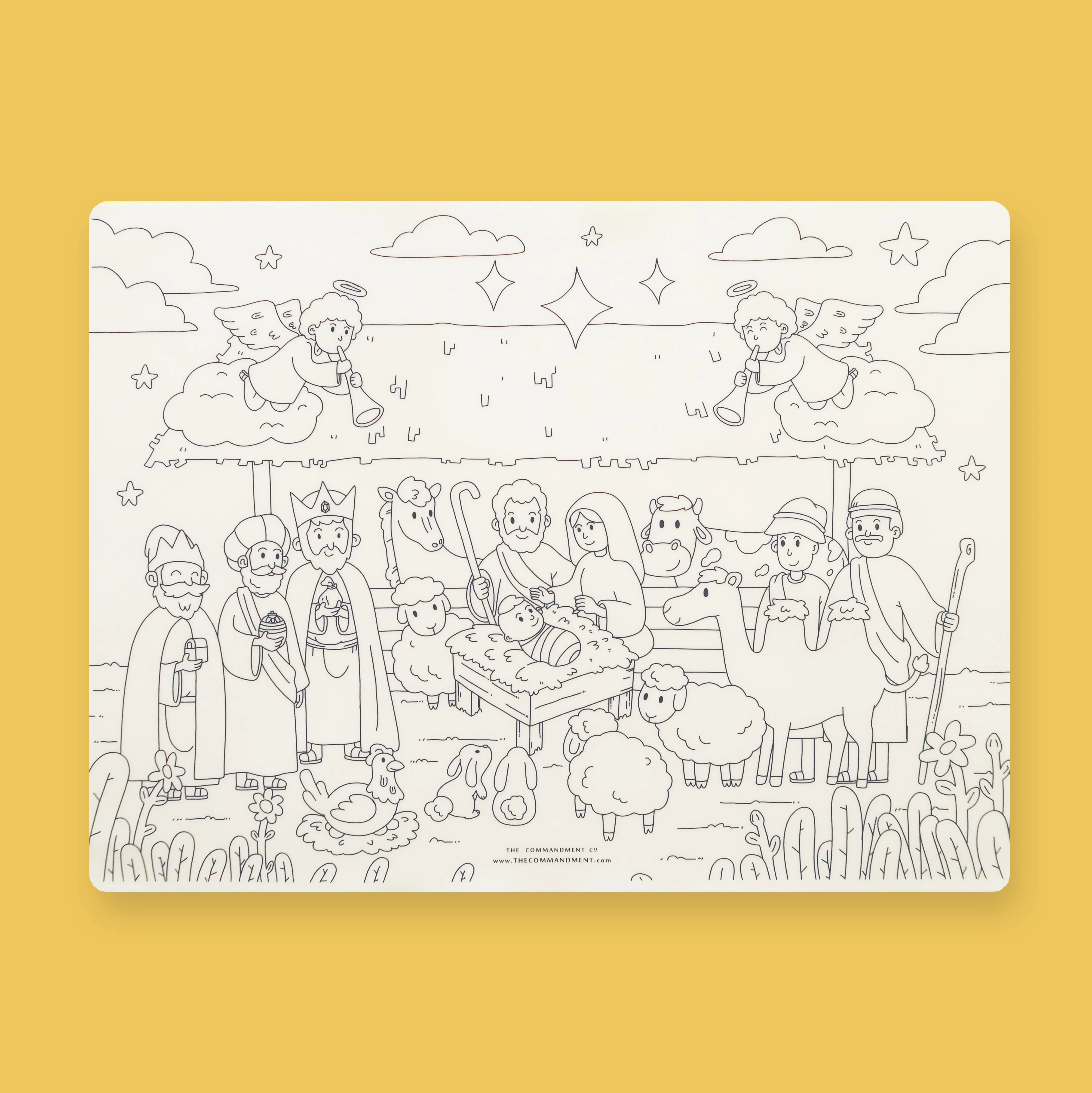 Nativity of Jesus {Colouring Mat}
