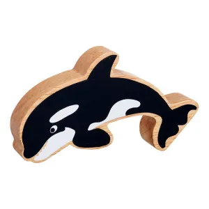 Natural black and white orca