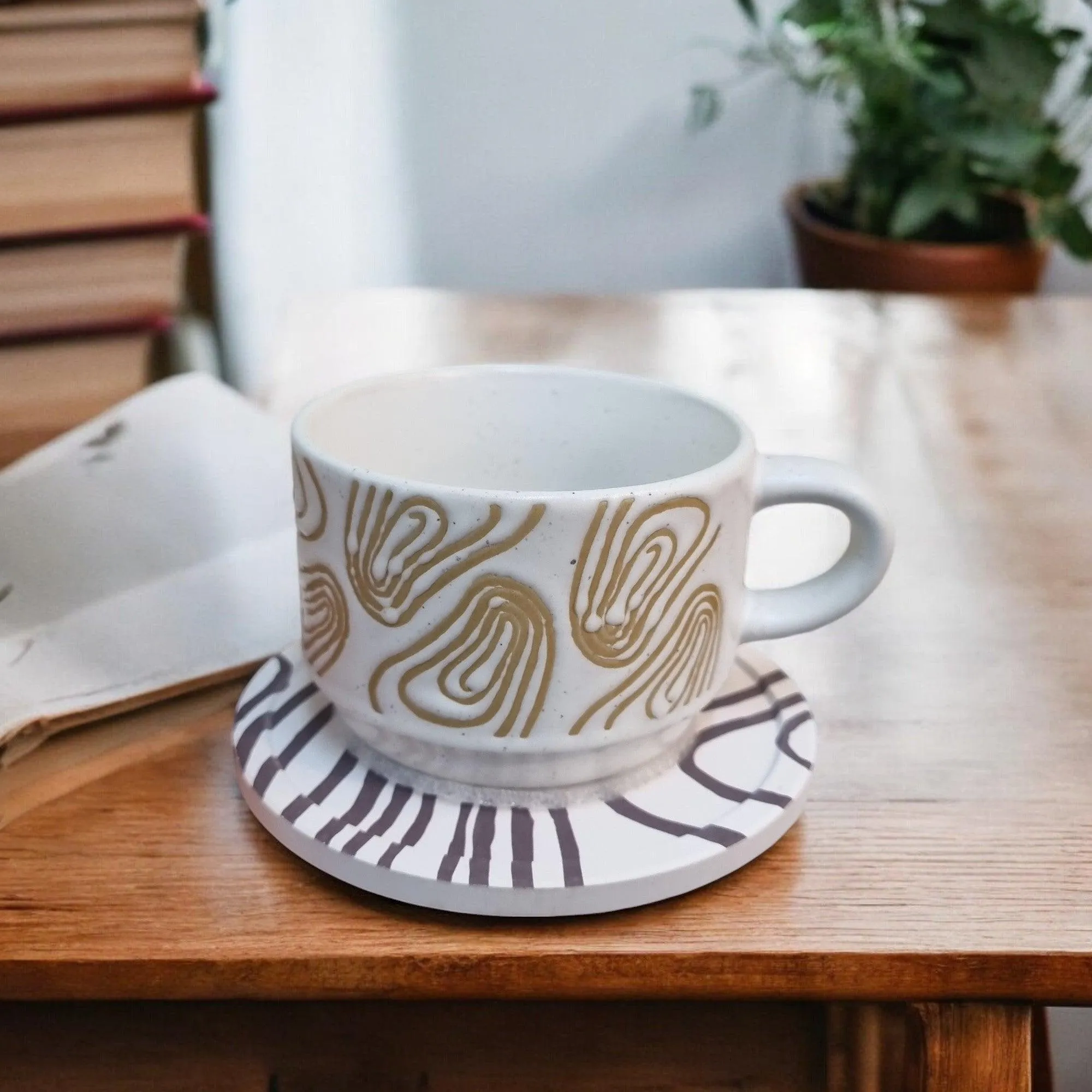 Nature Series - Ceramic Mugs with Coasters