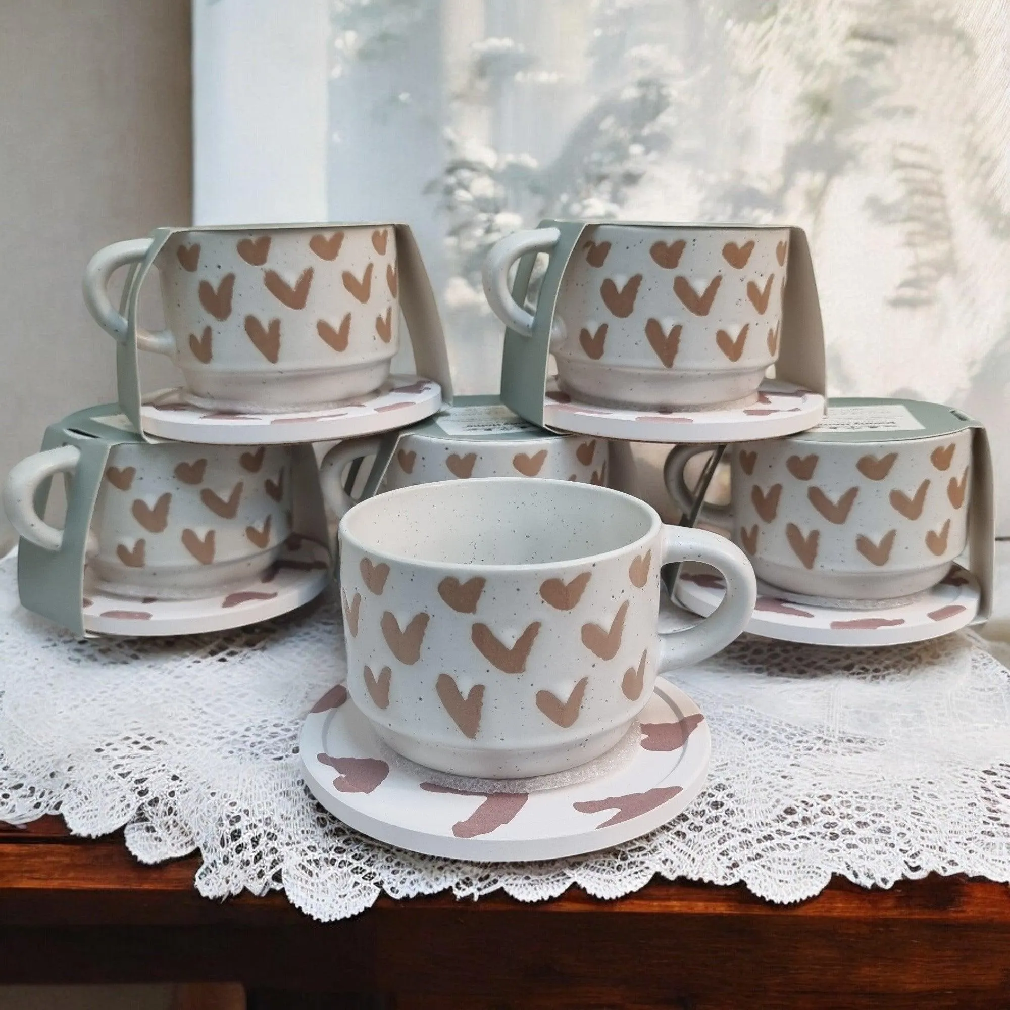 Nature Series - Ceramic Mugs with Coasters