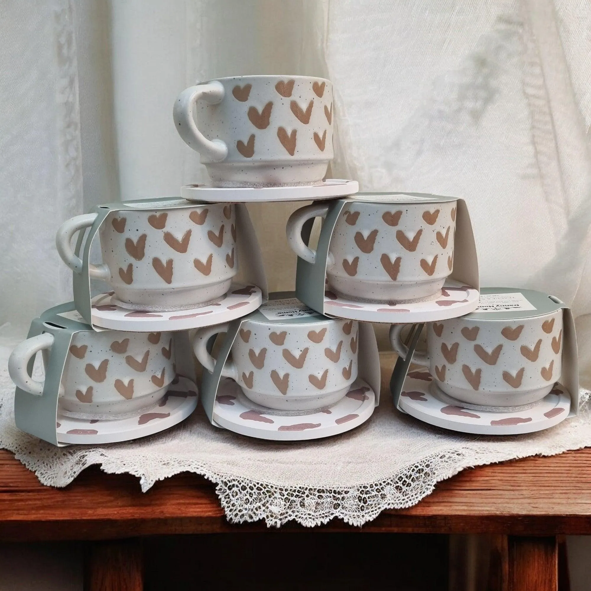 Nature Series - Ceramic Mugs with Coasters