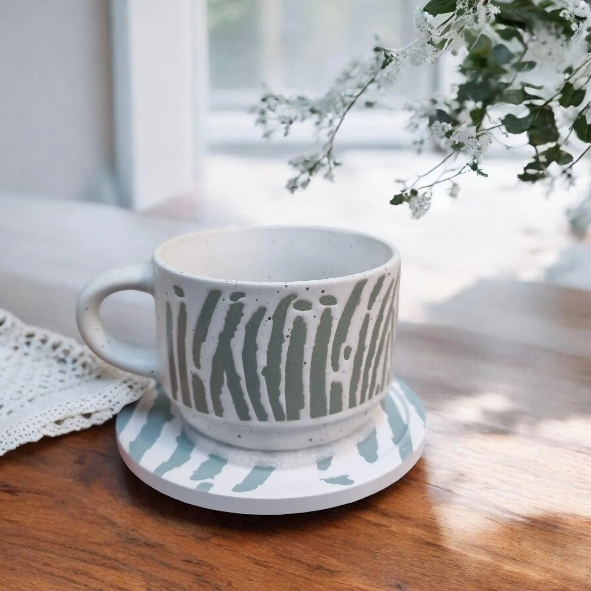 Nature Series - Ceramic Mugs with Coasters