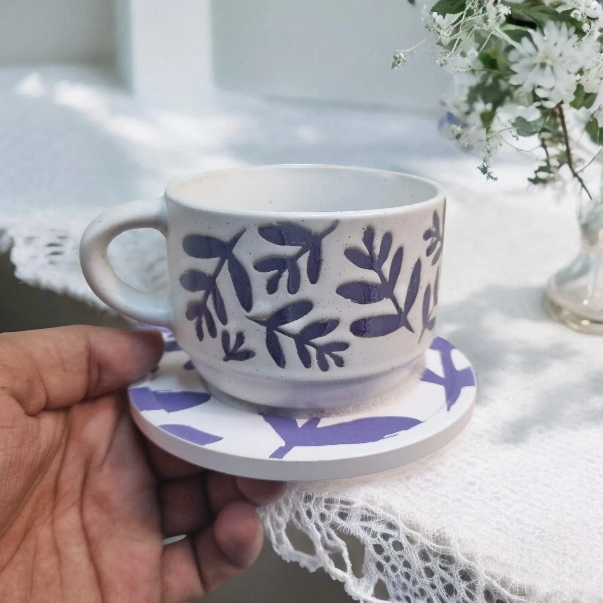Nature Series - Ceramic Mugs with Coasters