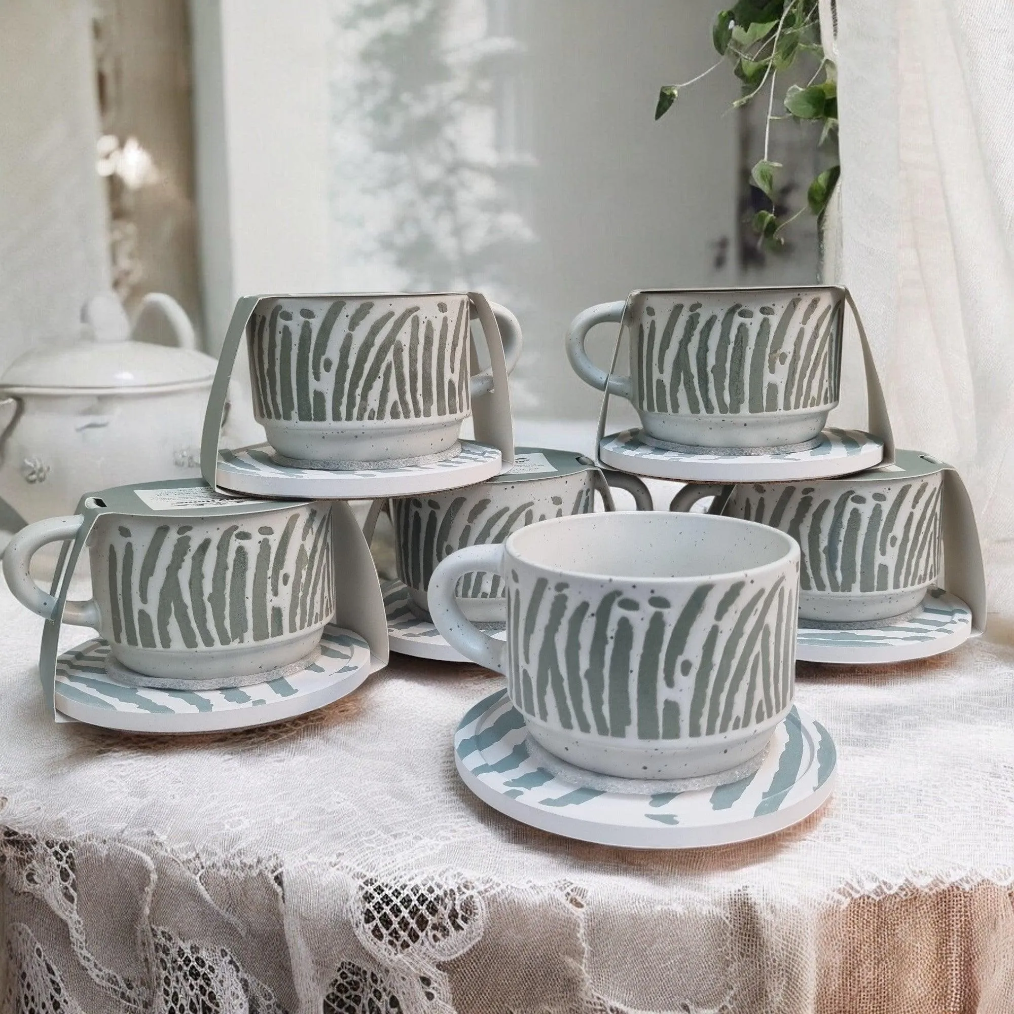 Nature Series - Ceramic Mugs with Coasters