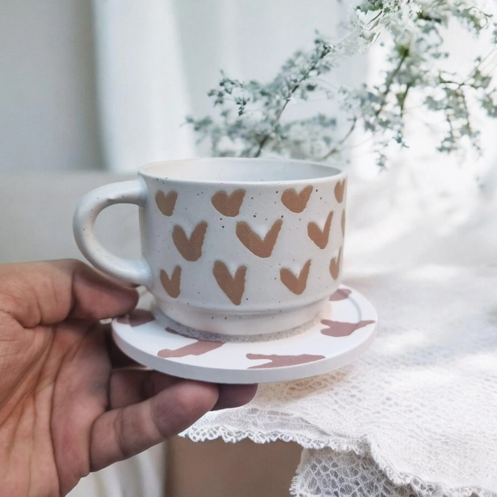 Nature Series - Ceramic Mugs with Coasters