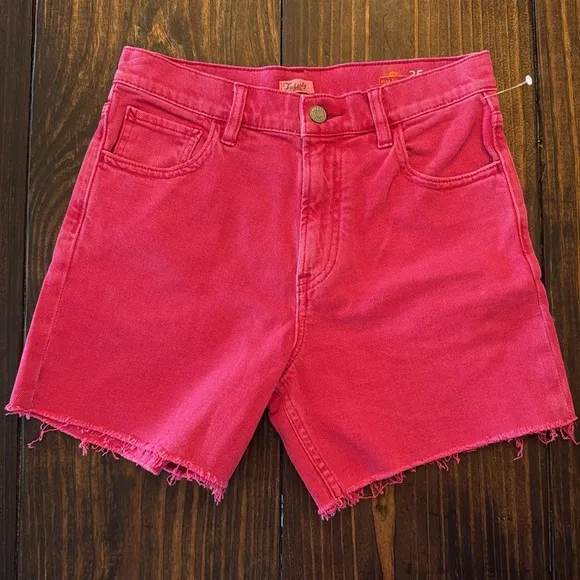 NEW Faherty Sunwashed Denim Short in Pink