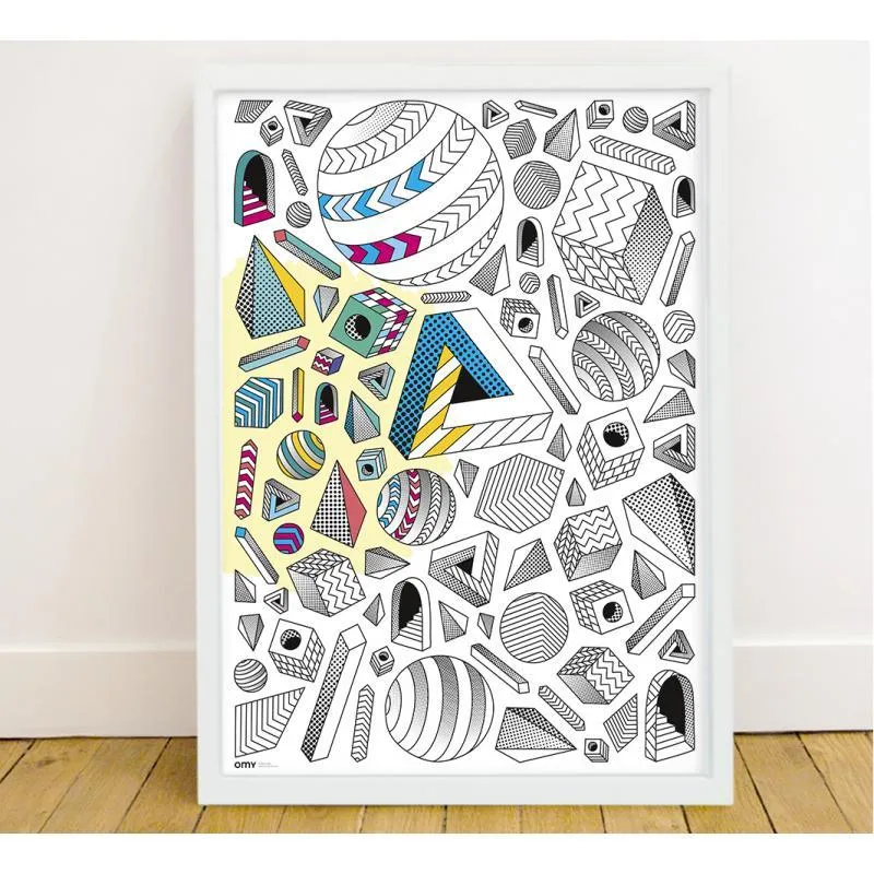 OMY - colouring poster - Illusion