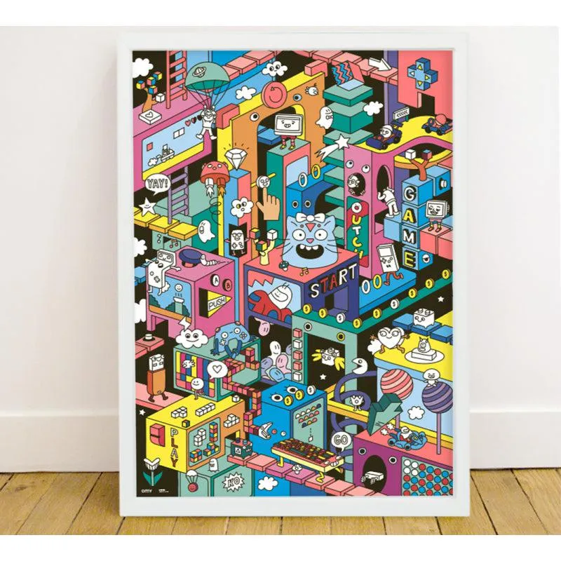 OMY - Giant sticker poster - Video Games