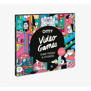 OMY - Giant sticker poster - Video Games