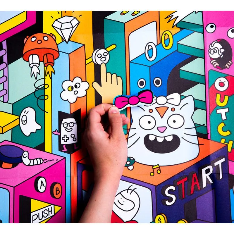OMY - Giant sticker poster - Video Games