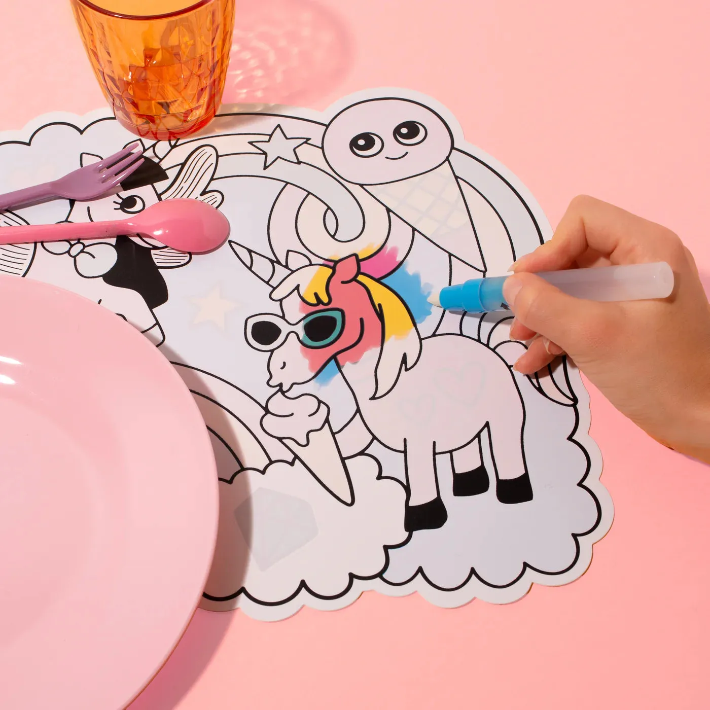 OMY - Magic Water colouring placemats - Lily