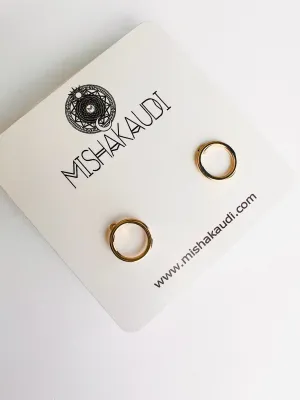 Open Circle Post Earrings