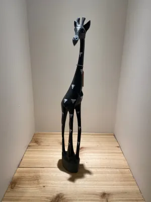 Painted Wood Giraffe