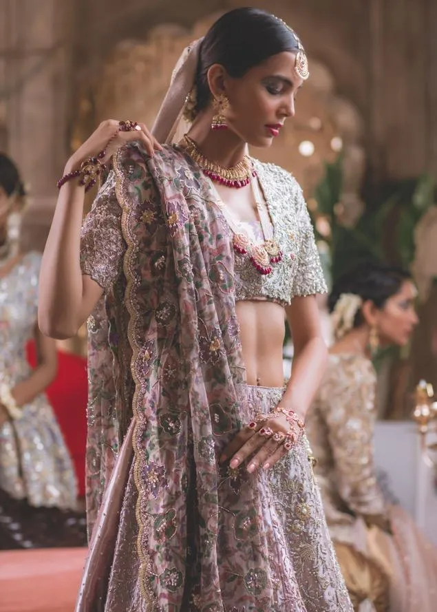 Pakistani Bridal Heavy Lehnga Choli for Wedding #J5159