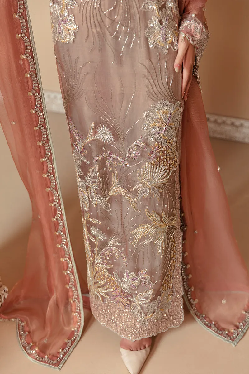 Pakistani Pink Dress in Kameez Trouser Dupatta Style
