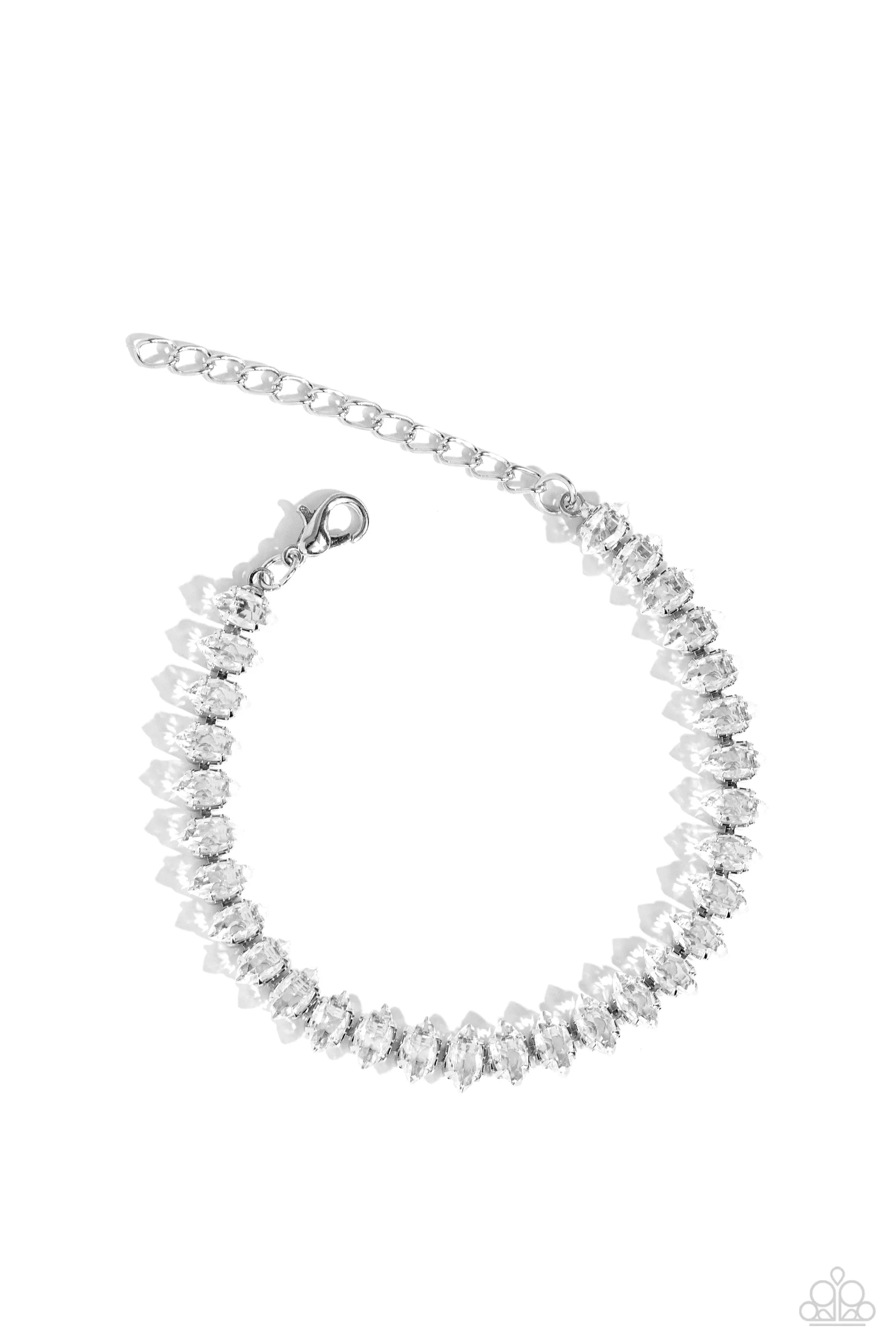 Paparazzi Marquise Masterpiece Bracelet White