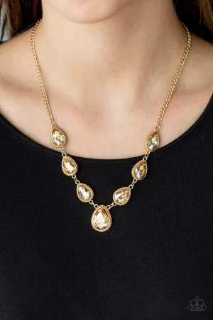 Paparazzi Socialite Social - Gold Necklace