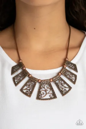 Paparazzi Vintage Vineyard Necklace Copper