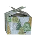 Paper Gift Box with Holiday Pattern
