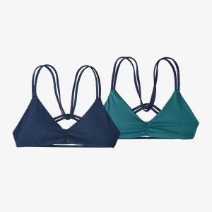 Patagonia W's Reversible Seaglass Bay Top- Ripple: Tidepool Blue
