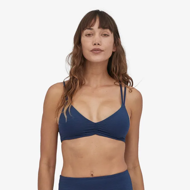 Patagonia W's Reversible Seaglass Bay Top- Ripple: Tidepool Blue