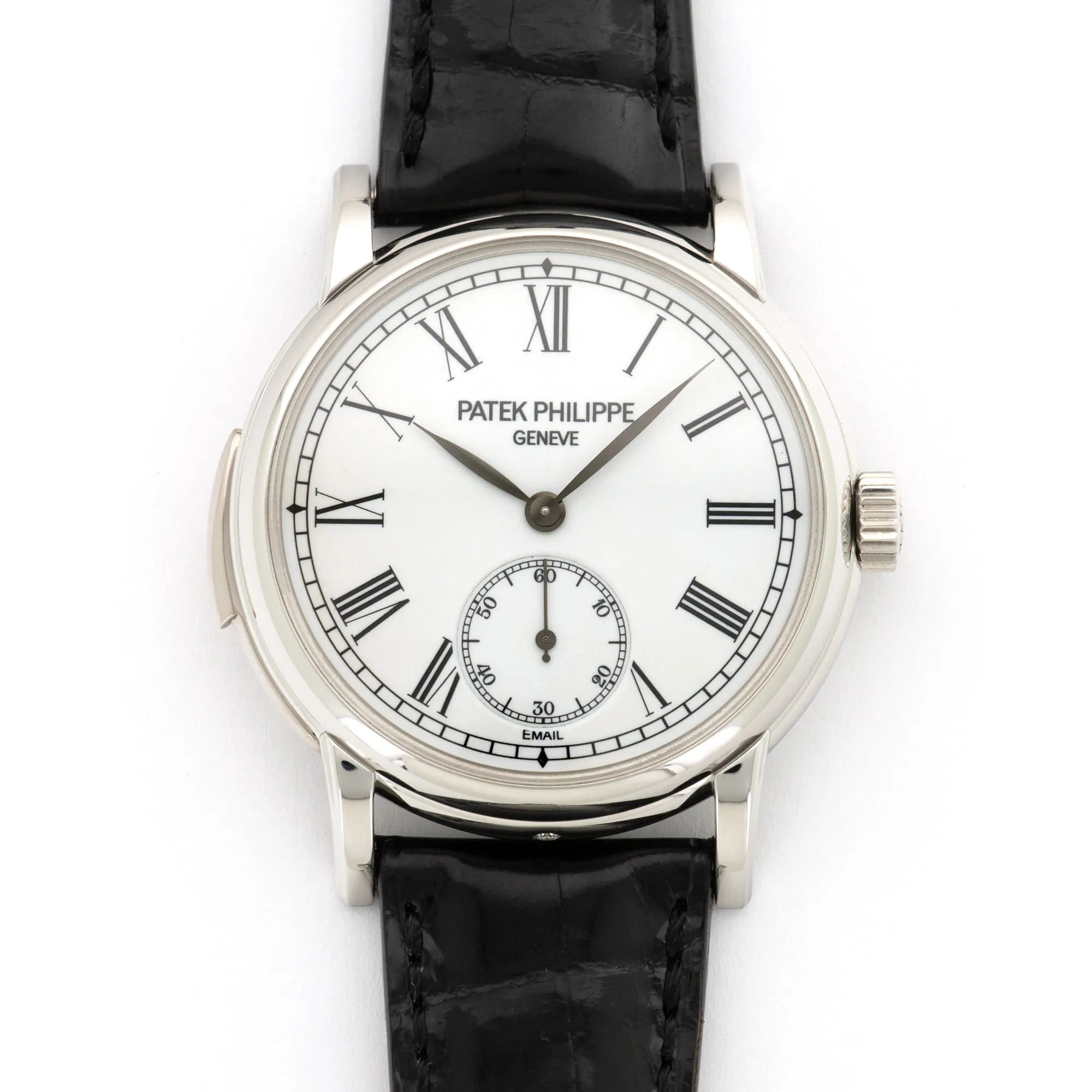 Patek Philippe Platinum Enamel Dial Minute Repeater Watch Ref. 5078