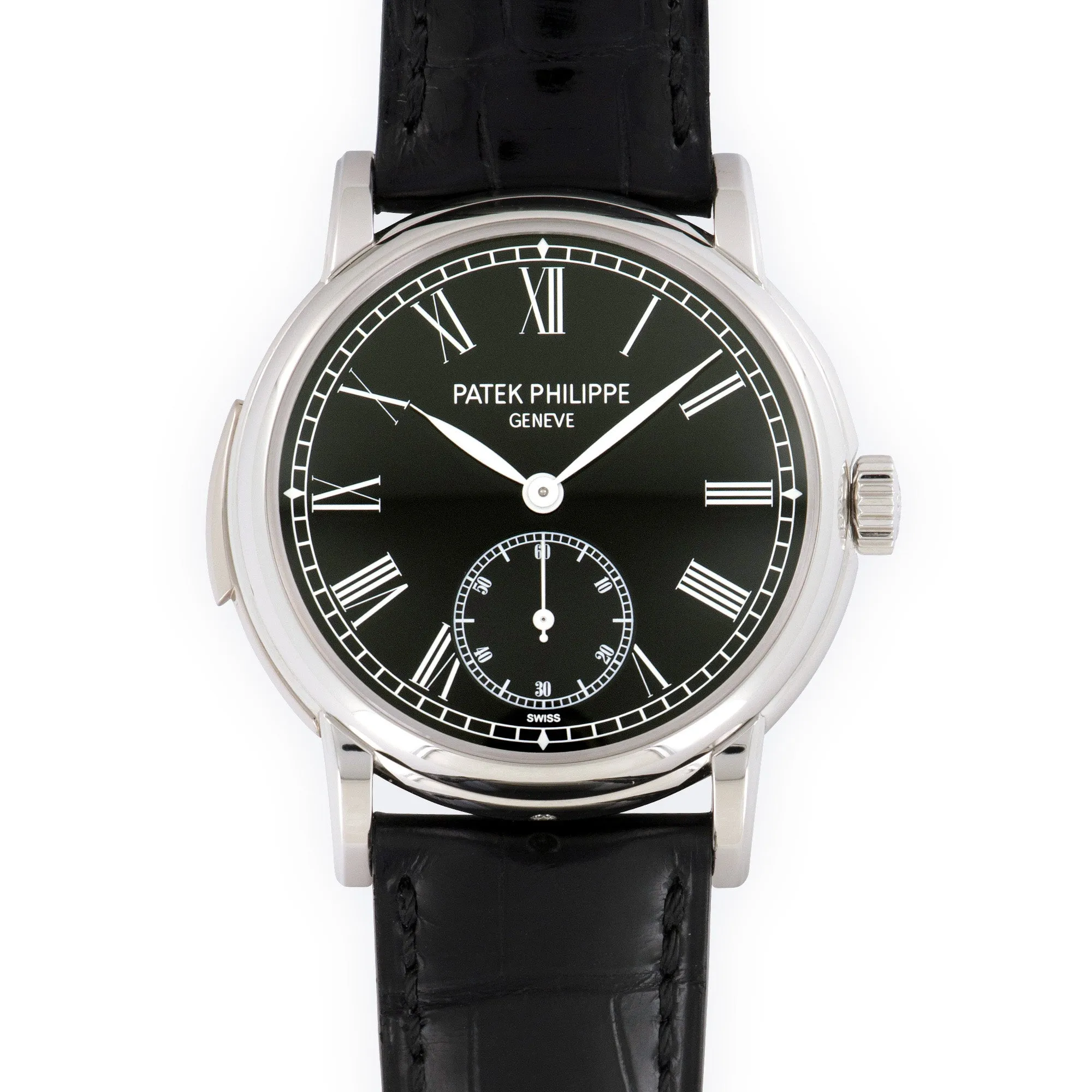 Patek Philippe Platinum Minute Repeater Black Dial Watch Ref. 5078