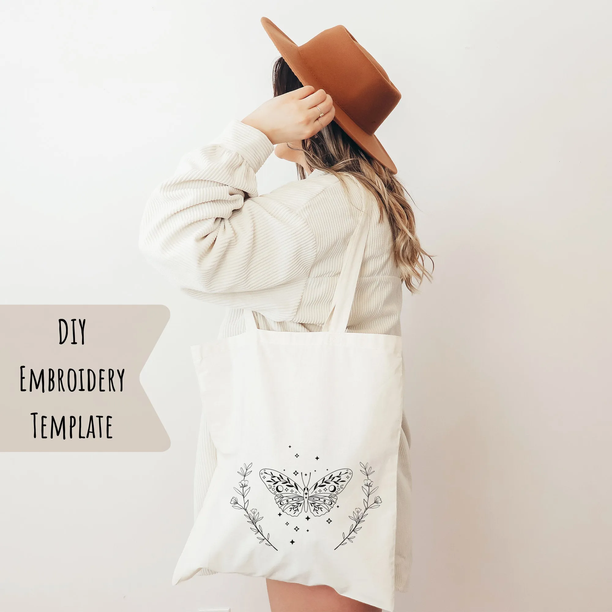 PDF Embroidery Pattern Celestial Moth Art E3