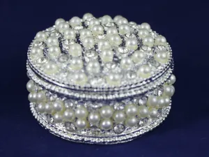Pearl Trinket Box - Round