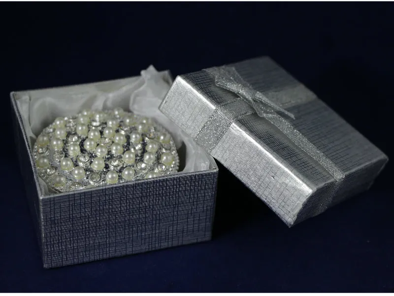 Pearl Trinket Box - Round