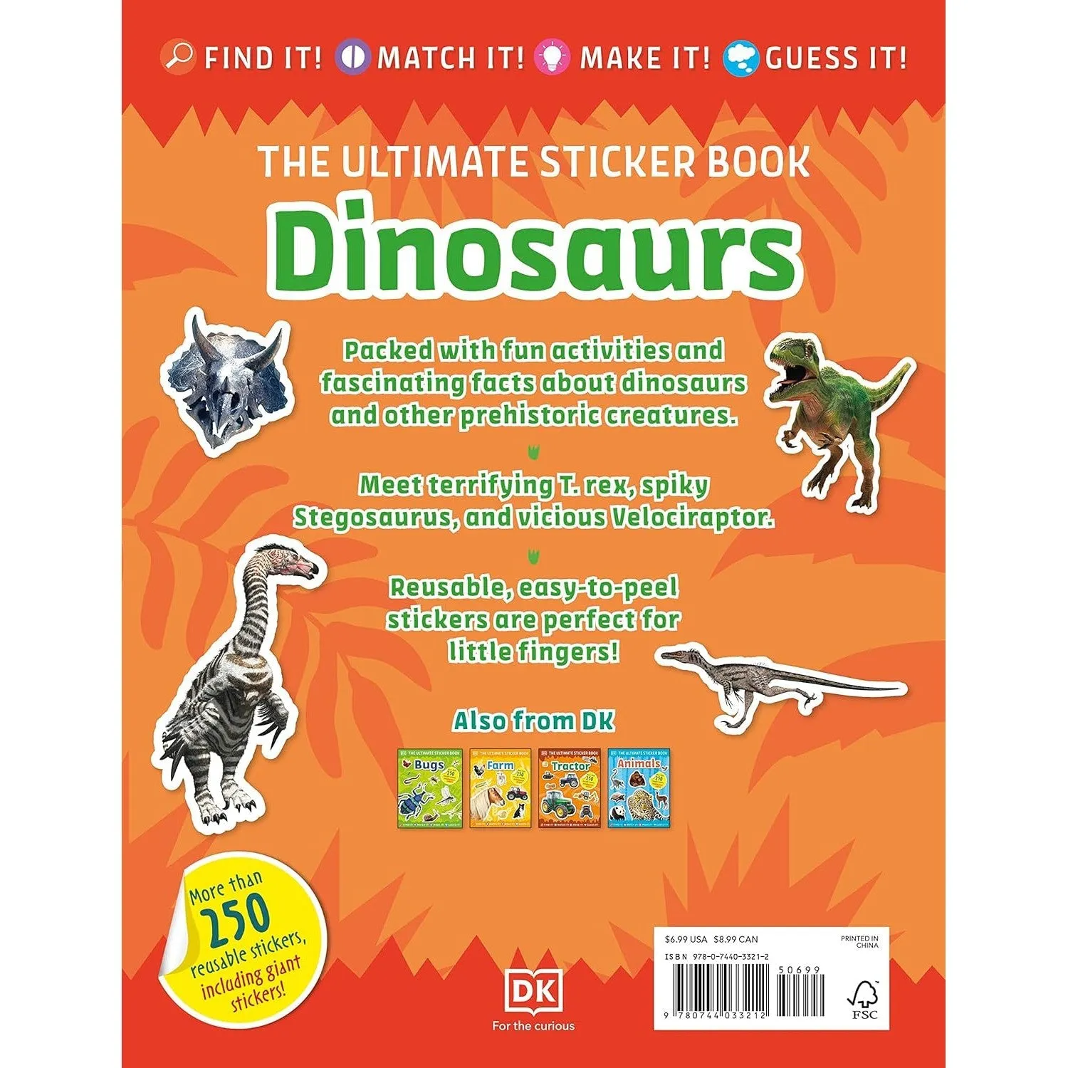 Penguin Random House: The Ultimate Sticker Book Dinosaurs (Paperback Book)