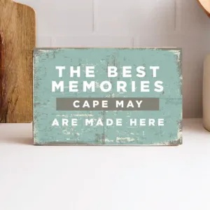 Personalized Best Memories Decorative Wooden Block