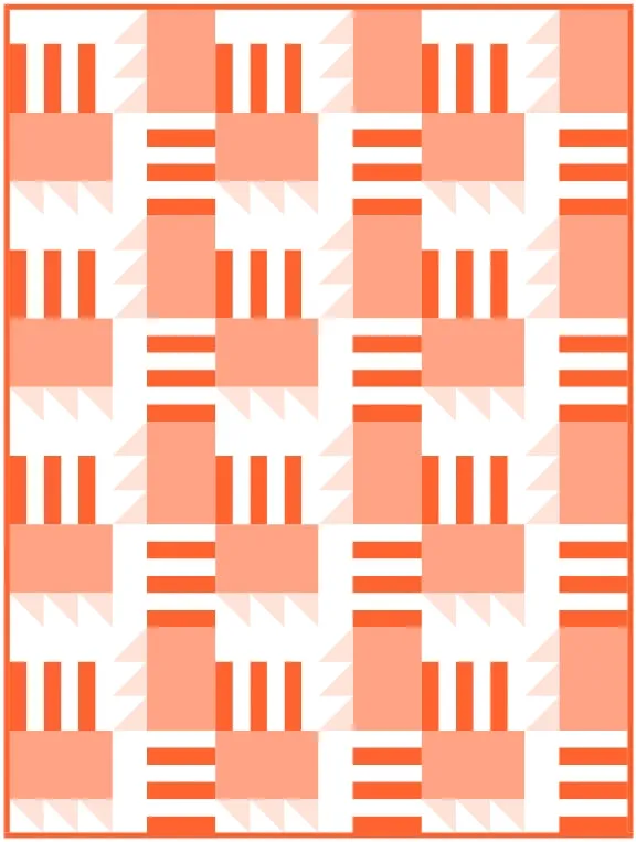 Piano Keys Quilt Block Pattern