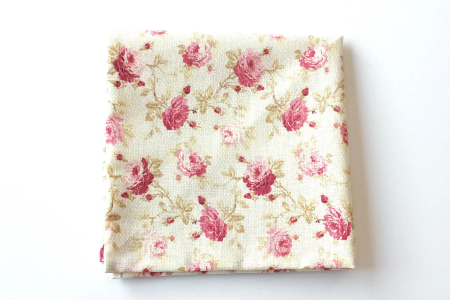 Pink & Cream Floral Bow Tie & Pocket Square Gift Set