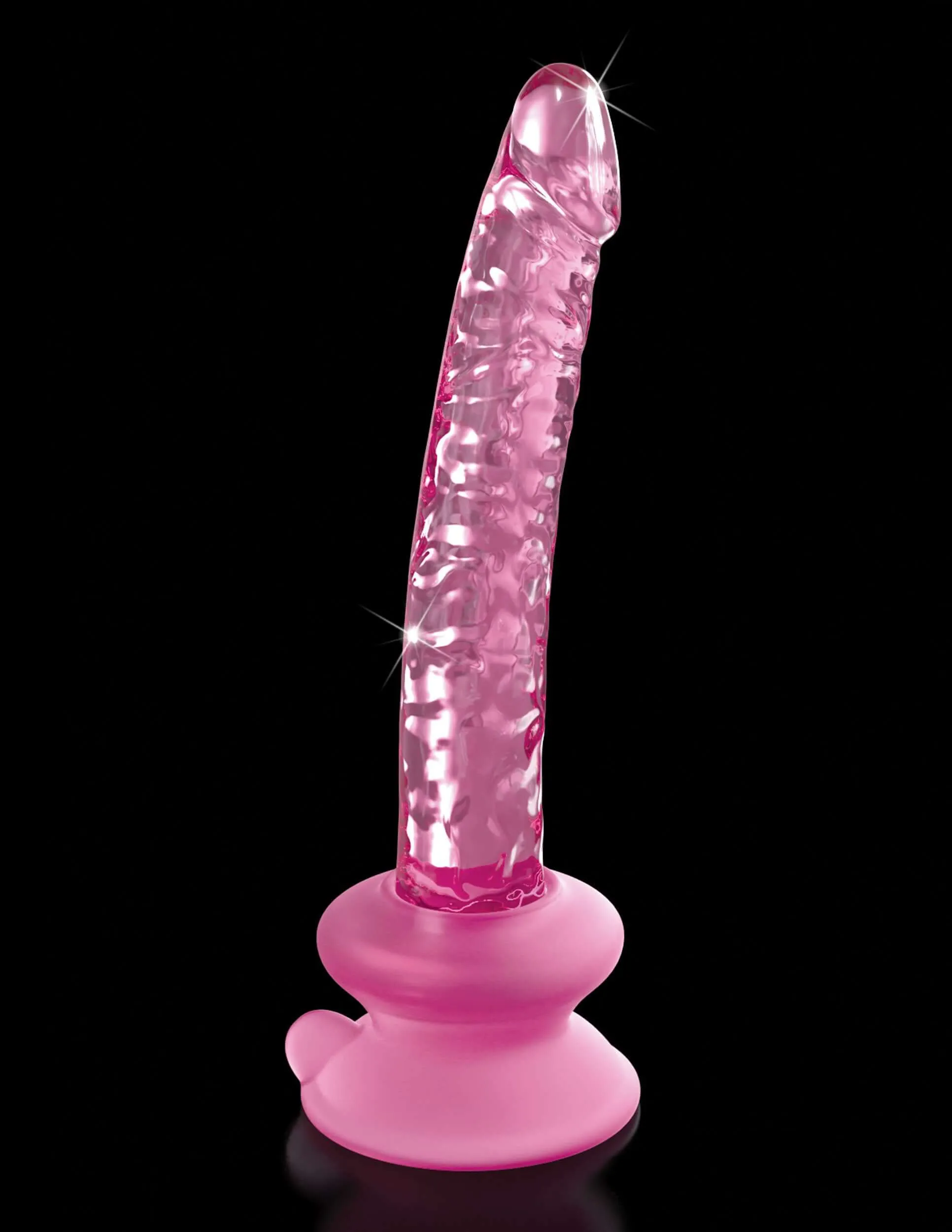 Pipedream Icicles No. 86 Glass Dildo With Silicone Suction Cup Pink