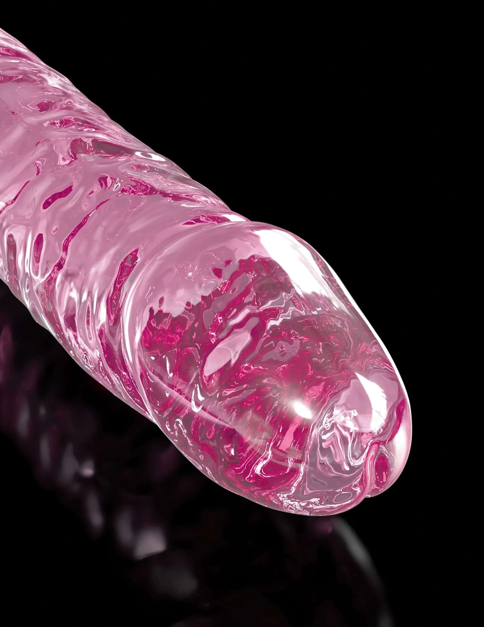 Pipedream Icicles No. 86 Glass Dildo With Silicone Suction Cup Pink