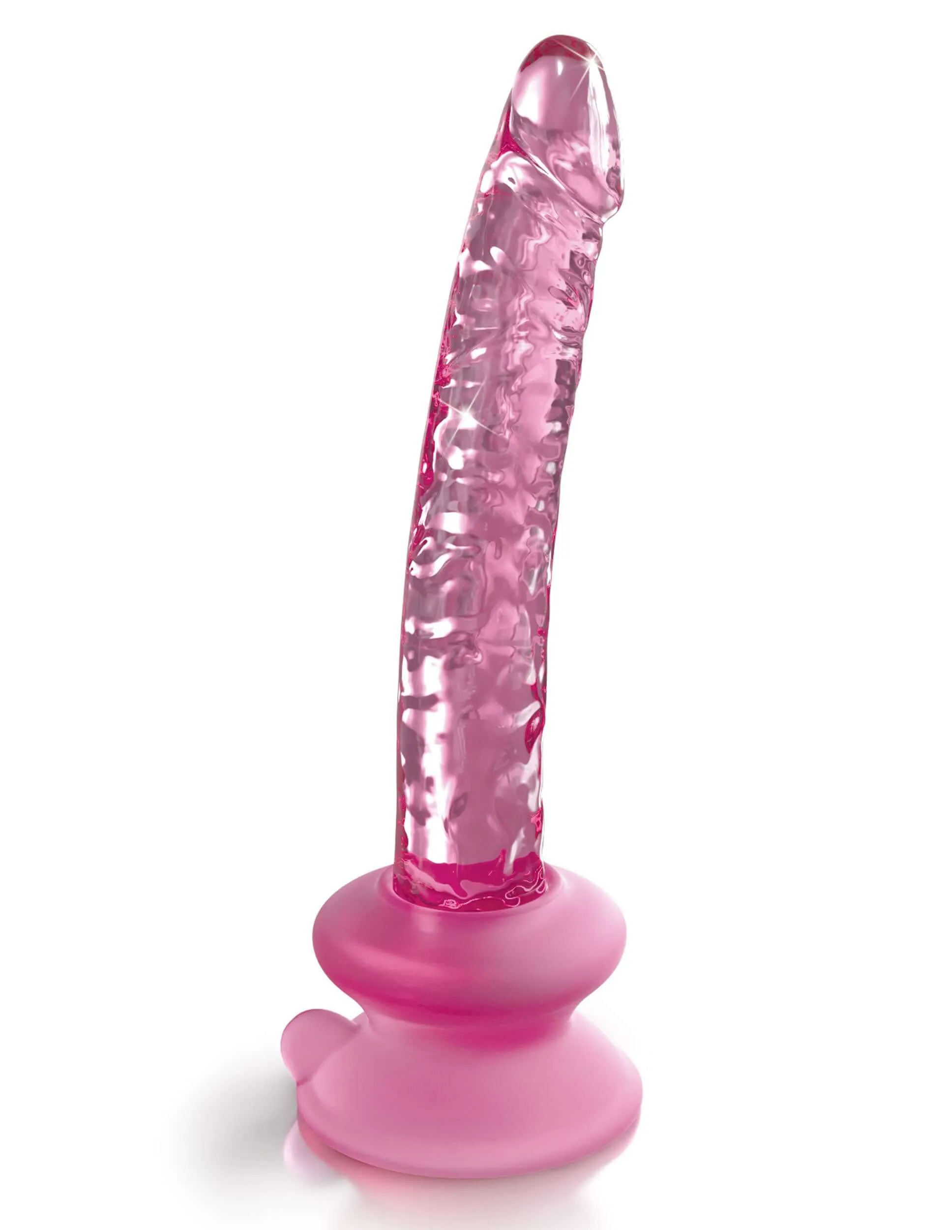 Pipedream Icicles No. 86 Glass Dildo With Silicone Suction Cup Pink