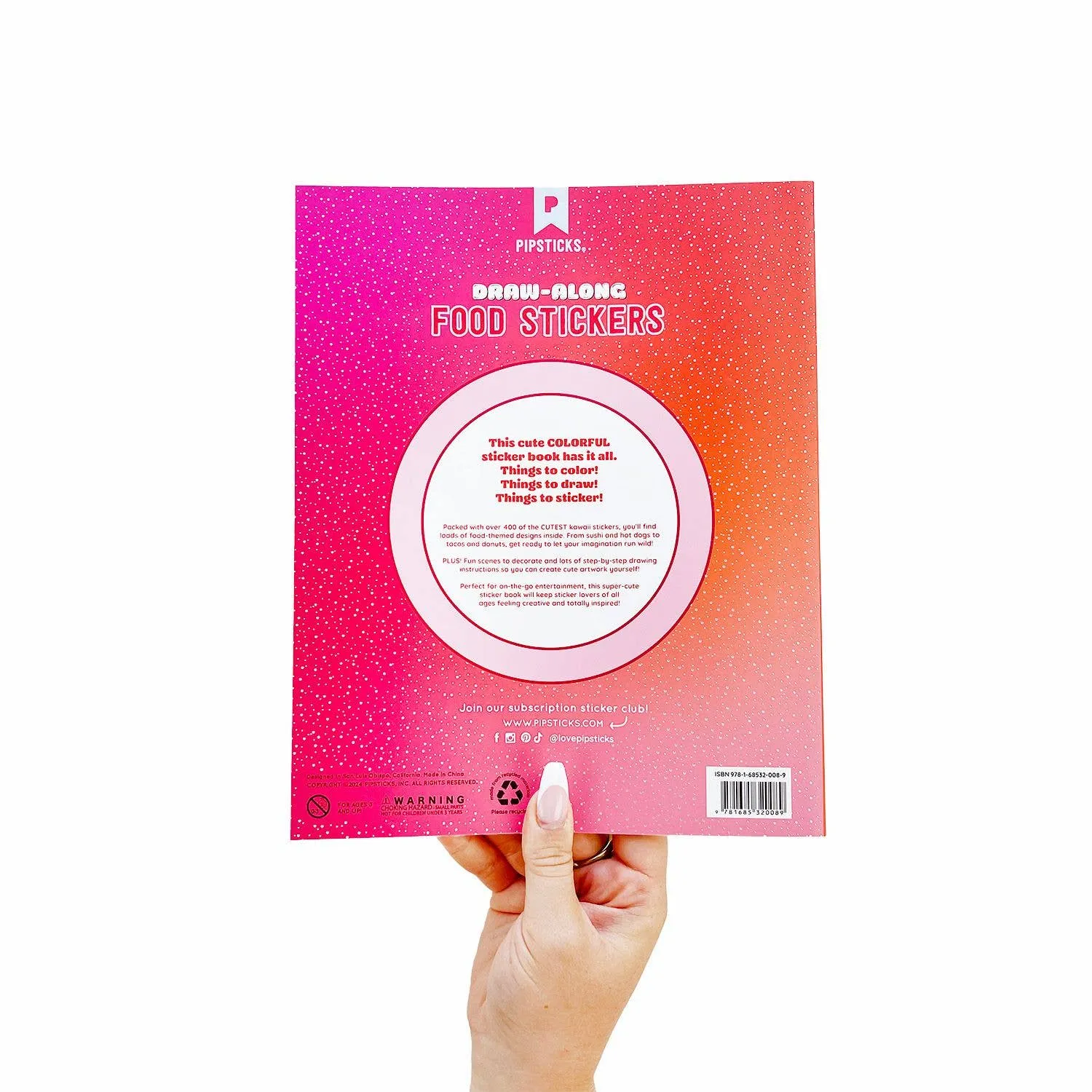 Pipsticks - Draw-Along Food sticker book