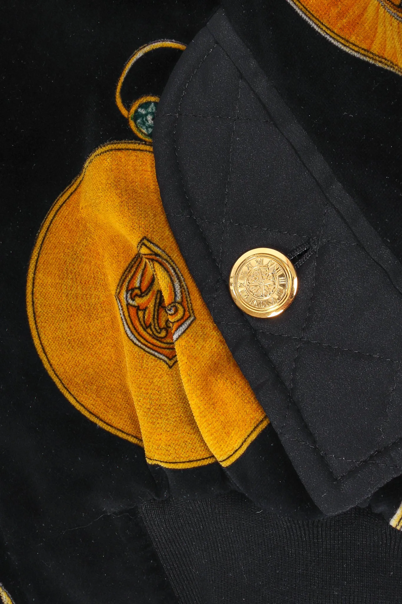 Pocket Watch Velvet Bomber Jacket