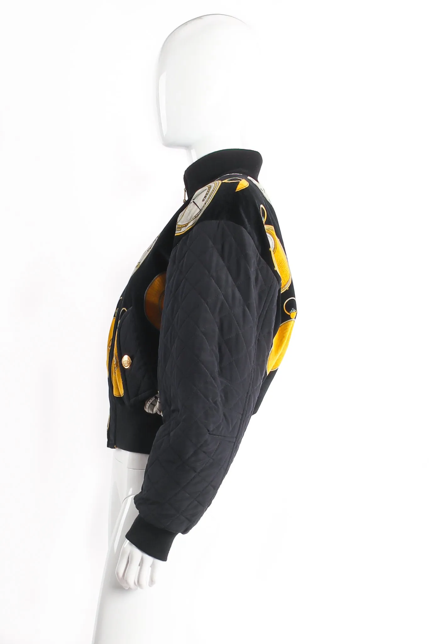 Pocket Watch Velvet Bomber Jacket